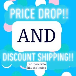 Price drop and discounted shipping!